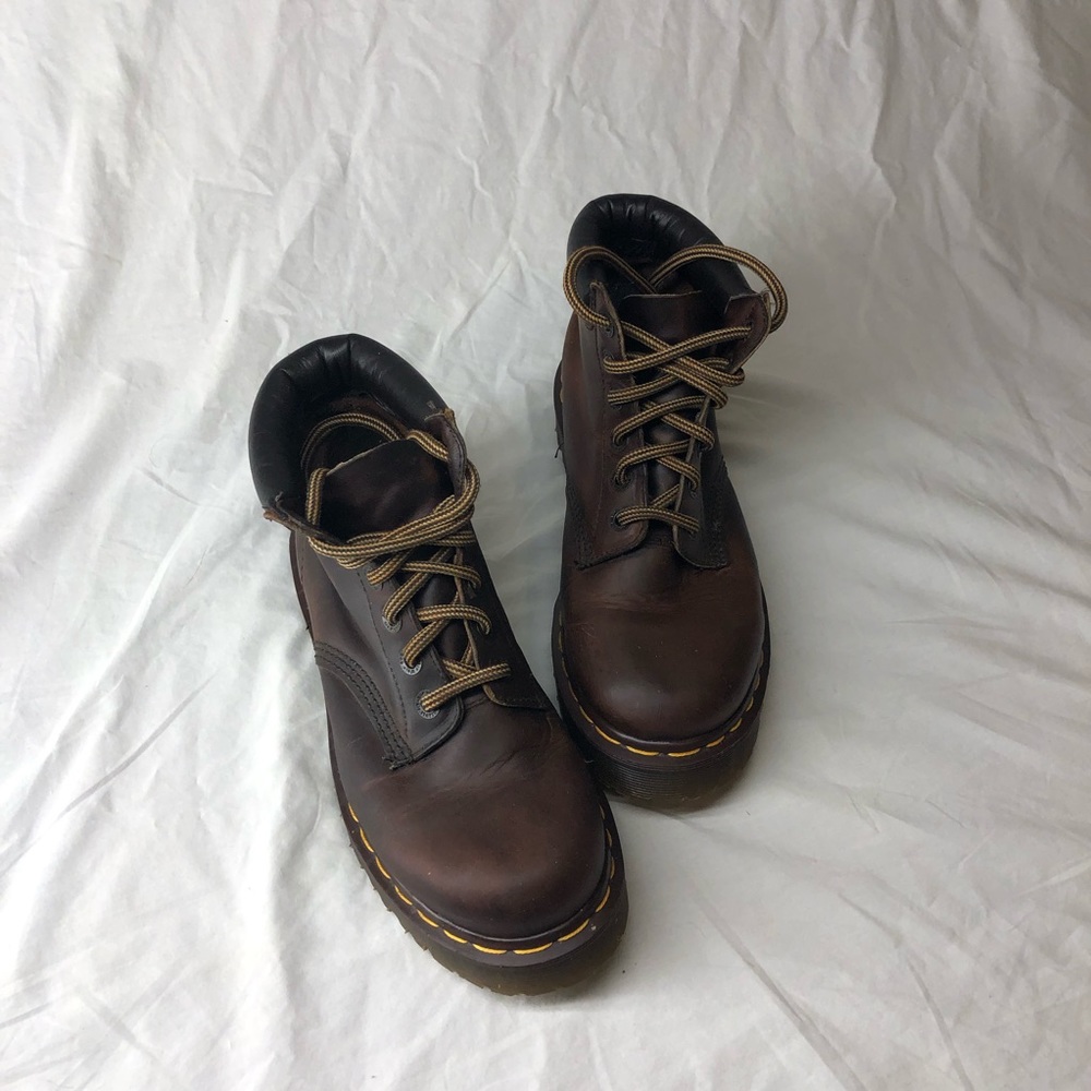 Brown leather Dr. Martens {size 8}